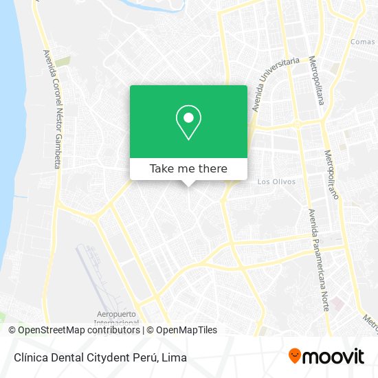 Clínica Dental Citydent Perú map