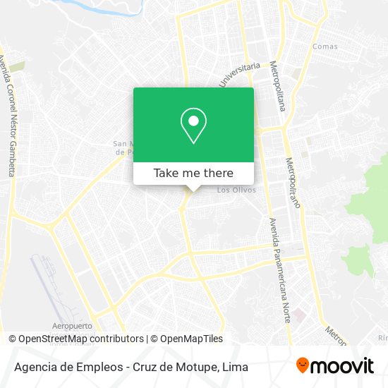 Agencia de Empleos - Cruz de Motupe map