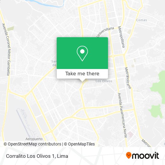 Corralito Los Olivos 1 map