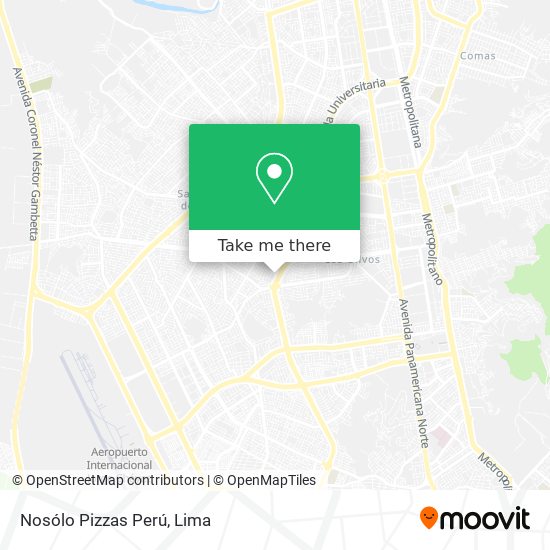 Nosólo Pizzas Perú map