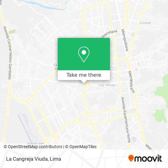 La Cangreja Viuda map