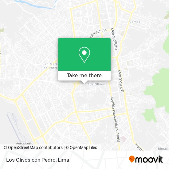 Los Olivos con Pedro map