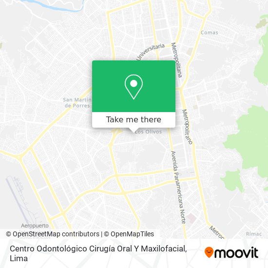 Mapa de Centro Odontológico Cirugía Oral Y Maxilofacial