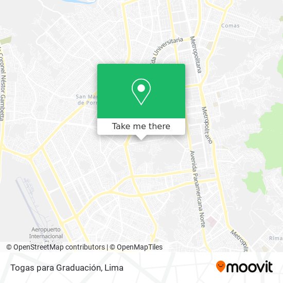 Togas para Graduación map