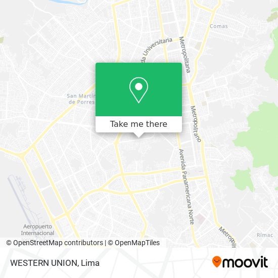 WESTERN UNION map