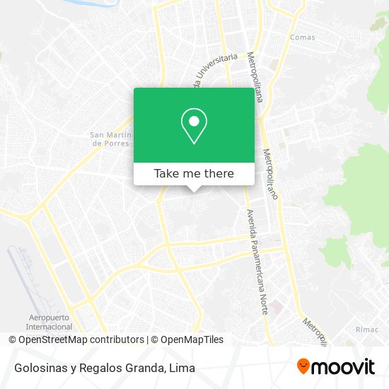 Golosinas y Regalos Granda map
