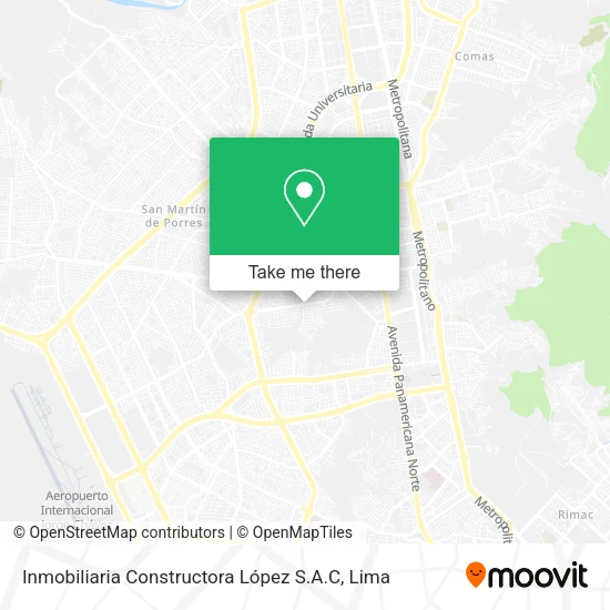 Mapa de Inmobiliaria Constructora López S.A.C