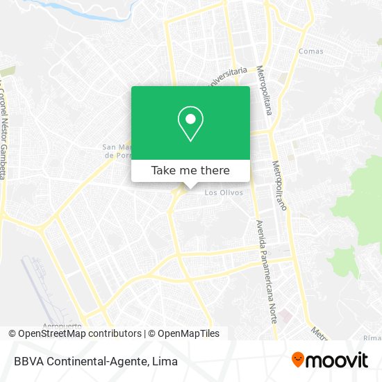 BBVA Continental-Agente map