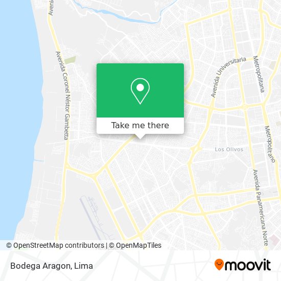 Bodega Aragon map