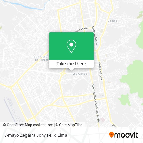 Amayo Zegarra Jony Felix map