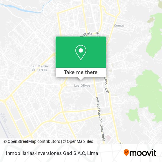 Inmobiliarias-Inversiones Gad S.A.C map