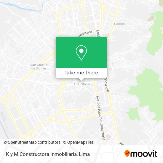 Mapa de K y M Constructora Inmobiliaria