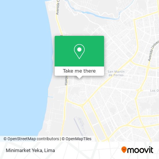 Minimarket Yeka map