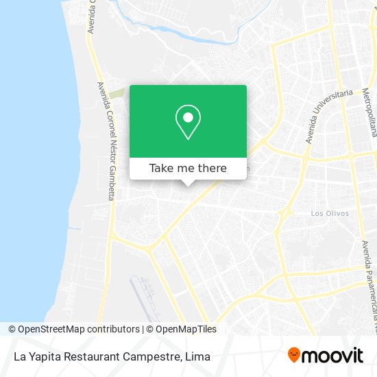 La Yapita Restaurant Campestre map