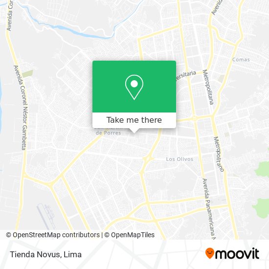 Tienda Novus map