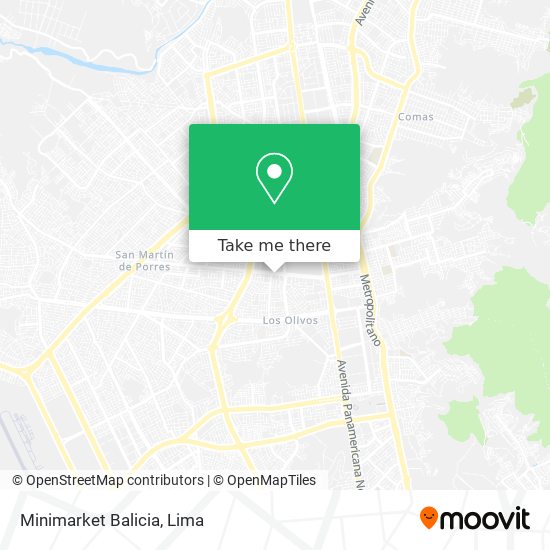 Minimarket Balicia map