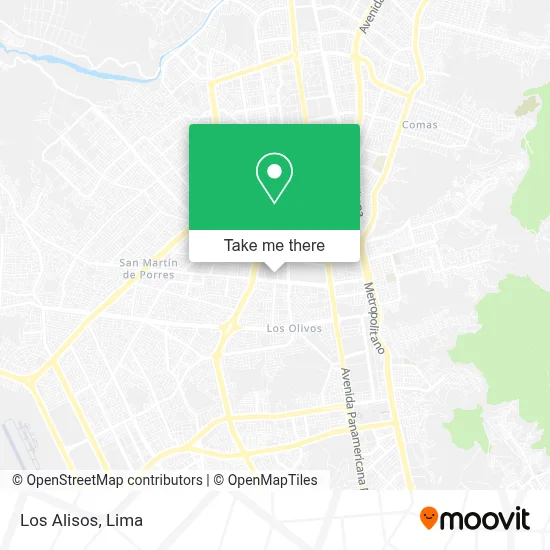 Los Alisos map