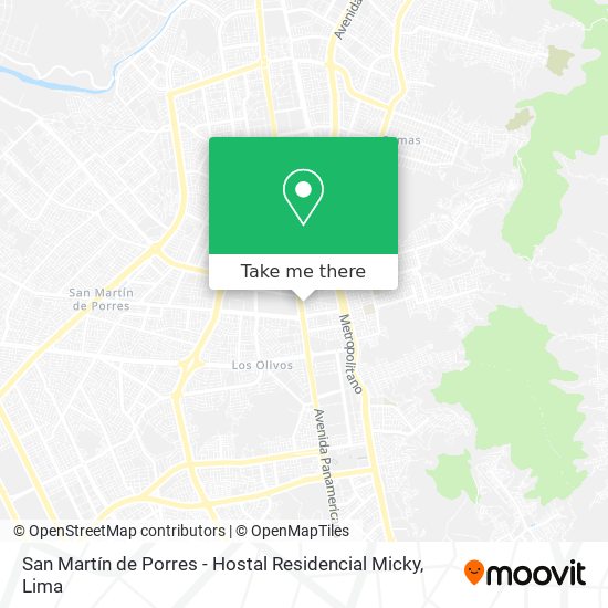 San Martín de Porres - Hostal Residencial Micky map