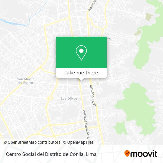 Centro Social del Distrito de Conila map