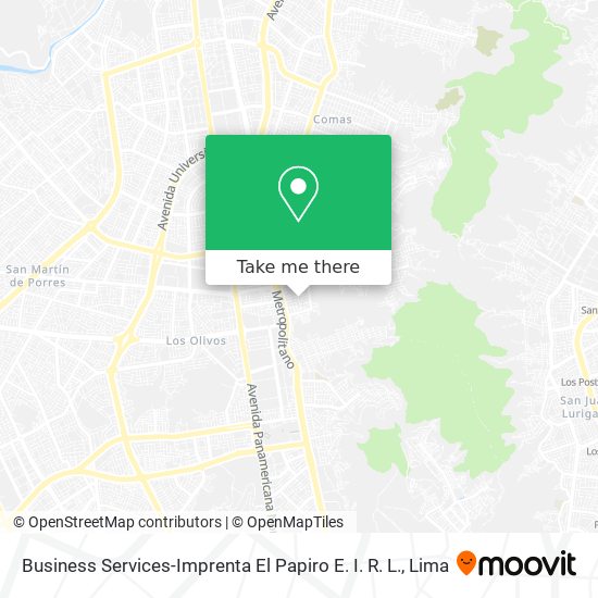 Business Services-Imprenta El Papiro E. I. R. L. map