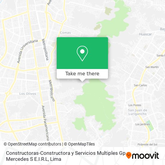 Mapa de Constructoras-Constructora y Servicios Multiples Gp Mercedes S E.I.R.L