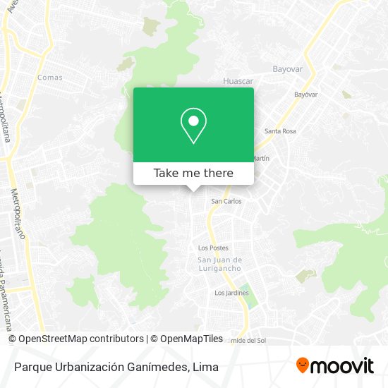 Mapa de Parque Urbanización Ganímedes