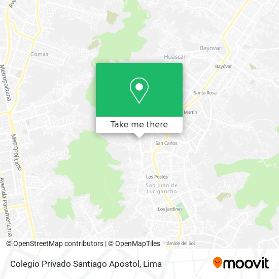 Mapa de Colegio Privado Santiago Apostol