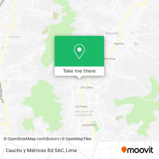 Mapa de Caucho y Matrices Bd SAC