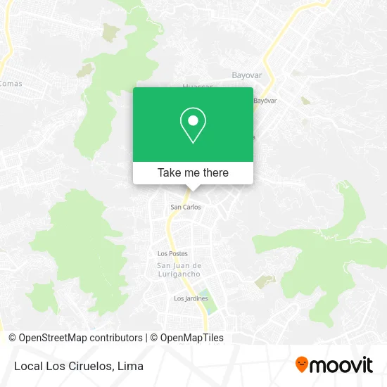Mapa de Local Los Ciruelos