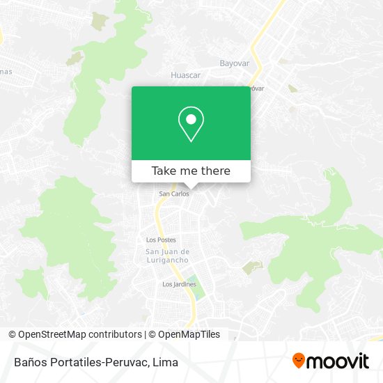 Baños Portatiles-Peruvac map