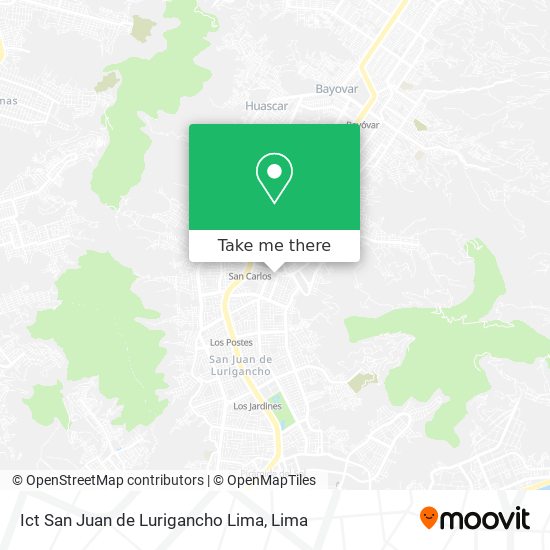 Ict San Juan de Lurigancho Lima map