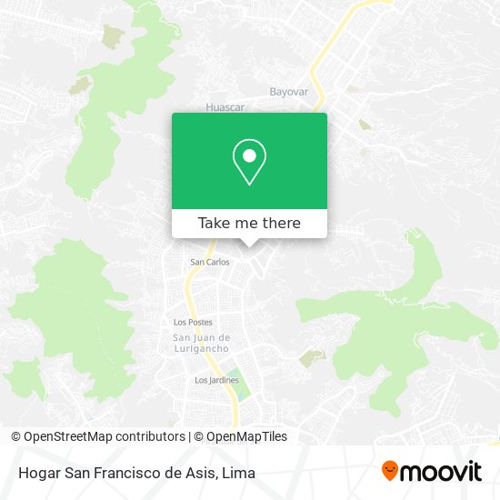 Hogar San Francisco de Asis map