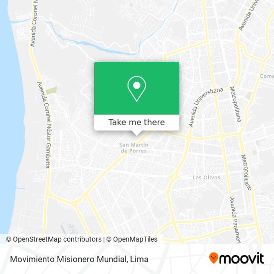 Movimiento Misionero Mundial map