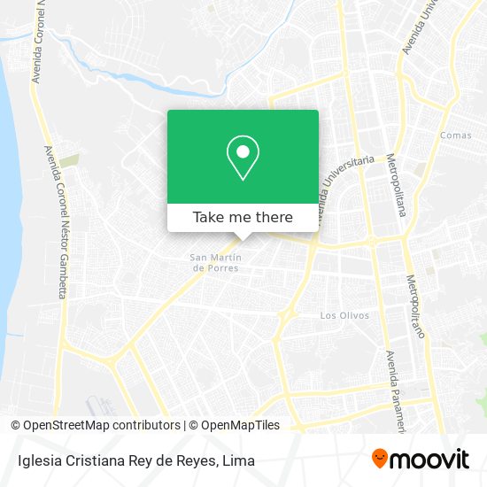 Mapa de Iglesia Cristiana Rey de Reyes