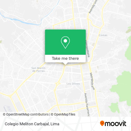 Mapa de Colegio Meliton Carbajal