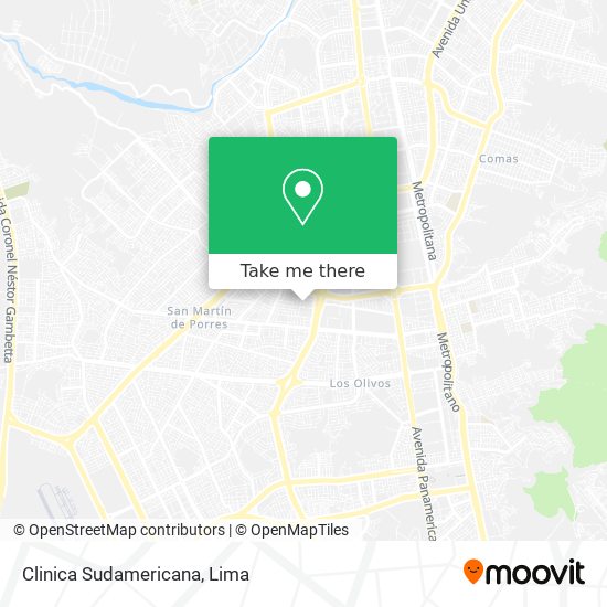 Clinica Sudamericana map