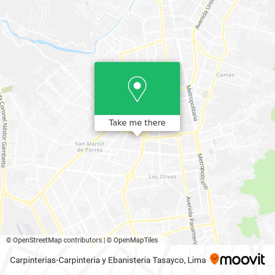 Carpinterias-Carpinteria y Ebanisteria Tasayco map