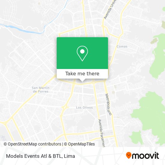 Mapa de Models Events Atl & BTL