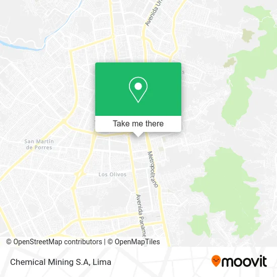 Chemical Mining S.A map