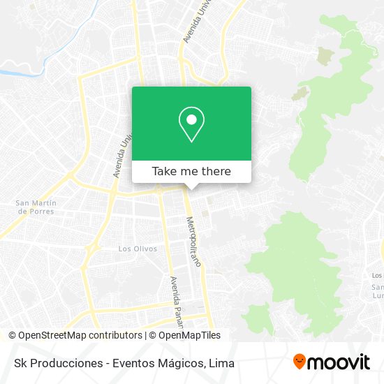 Sk Producciones - Eventos Mágicos map