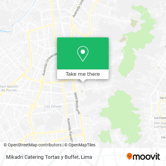 Mapa de Mikadri Catering Tortas y Buffet