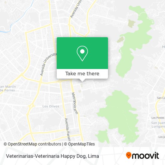 Veterinarias-Veterinaria Happy Dog map