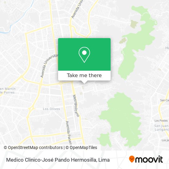 Mapa de Medico Clinico-José Pando Hermosilla