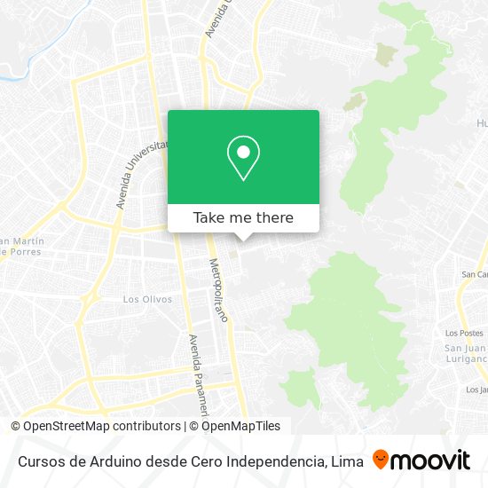 Cursos de Arduino desde Cero Independencia map