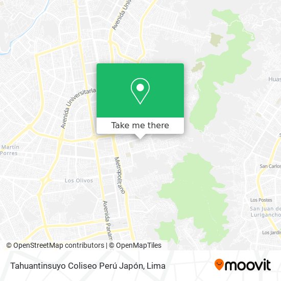 Tahuantinsuyo Coliseo Perú Japón map