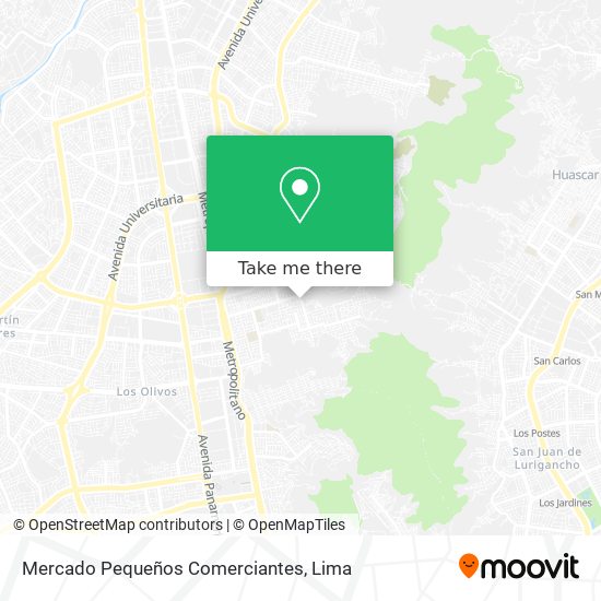 Mercado Pequeños Comerciantes map