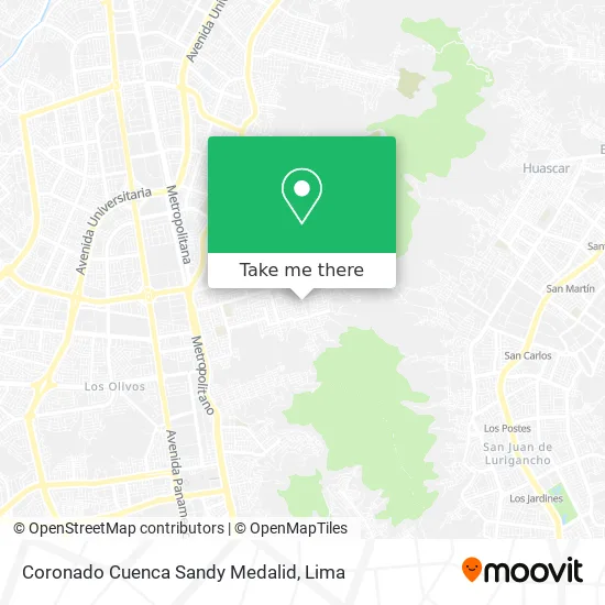 Coronado Cuenca Sandy Medalid map