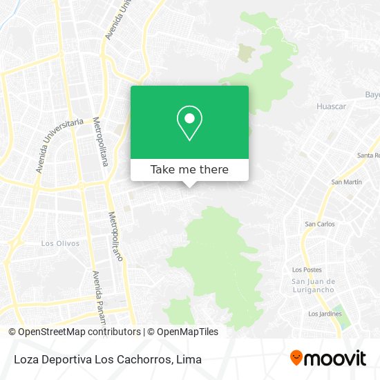 Loza Deportiva Los Cachorros map