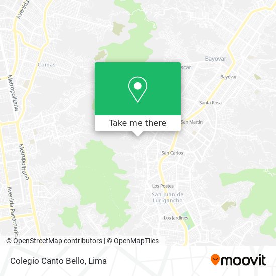 Colegio Canto Bello map