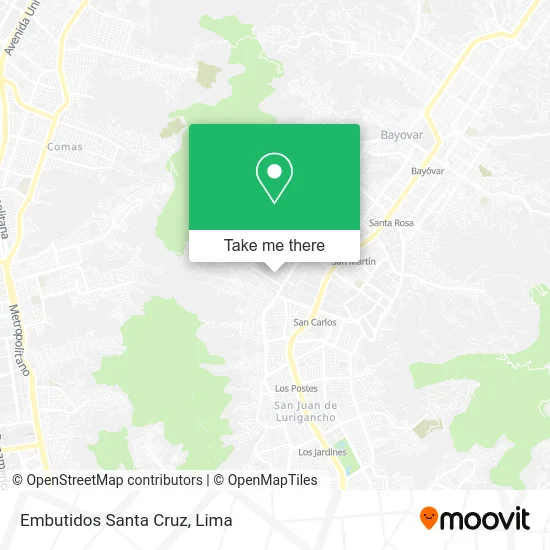 Embutidos Santa Cruz map